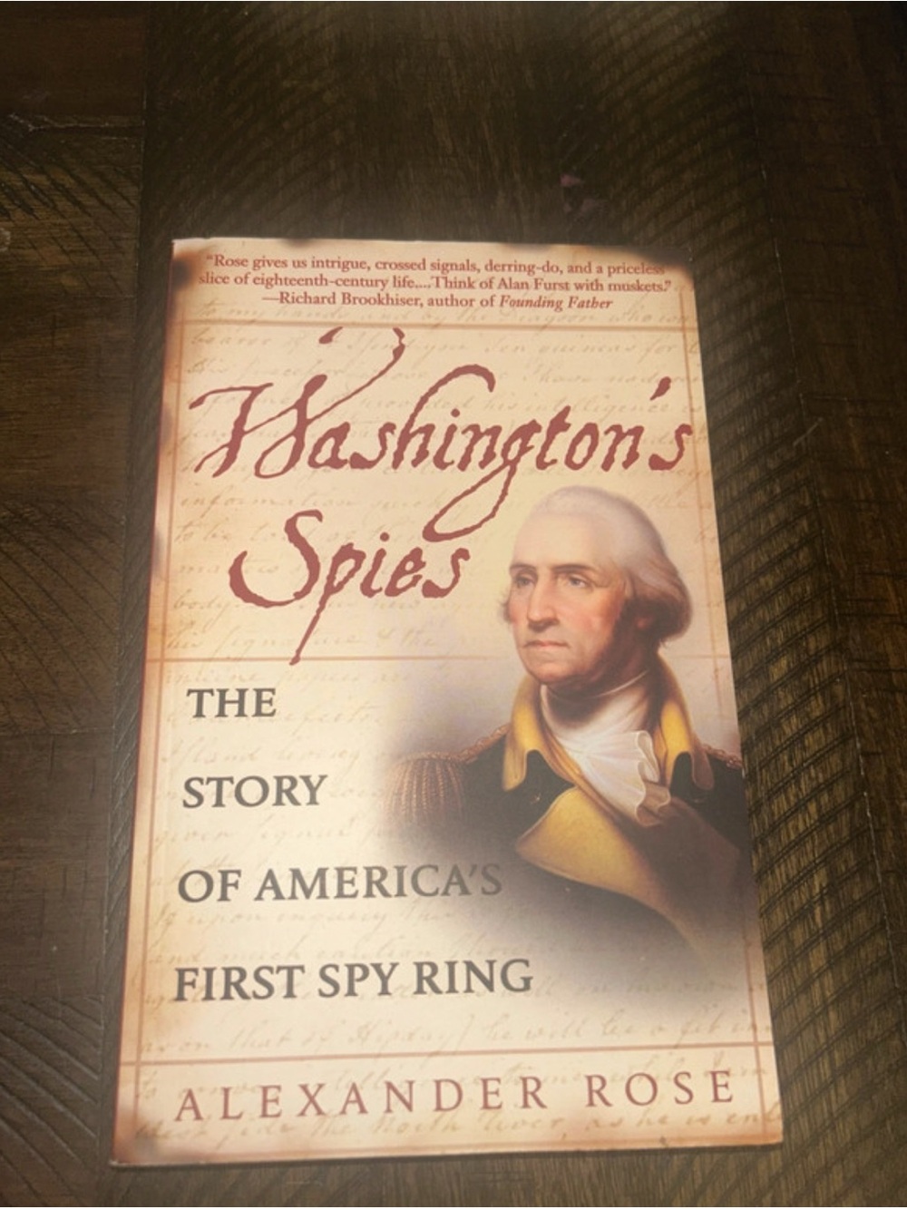 Washington's Spies by Alexander Rose Paperback